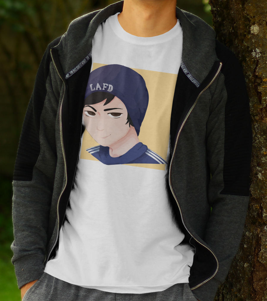 Quackity LAFD Beanie T-Shirt