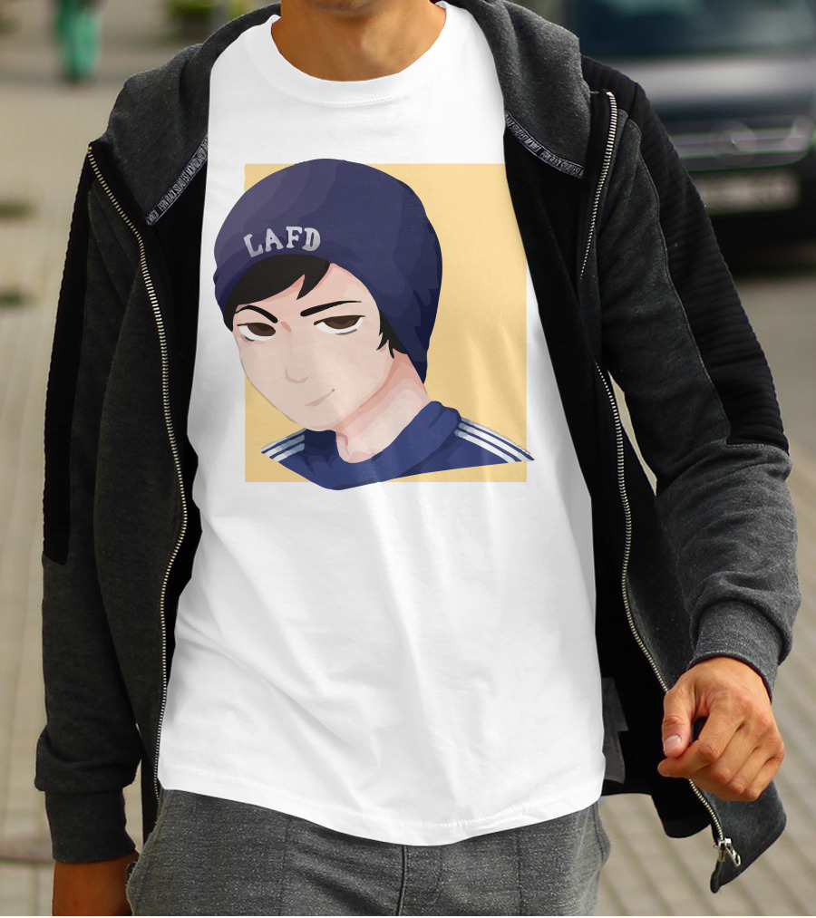 Quackity LAFD Beanie T-Shirt