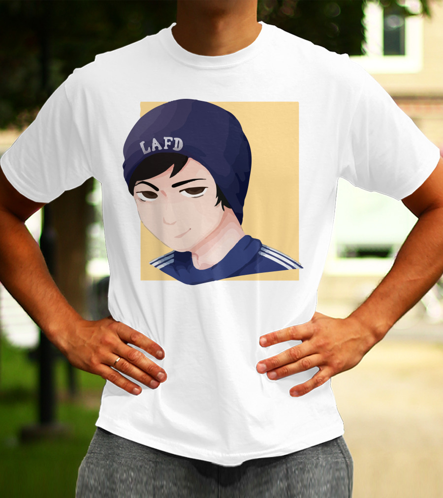 Quackity LAFD Beanie T-Shirt