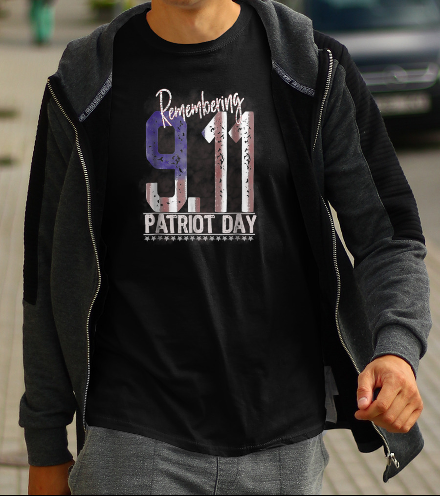 Remembering 9.11 Patriot Day America Honour T-Shirt