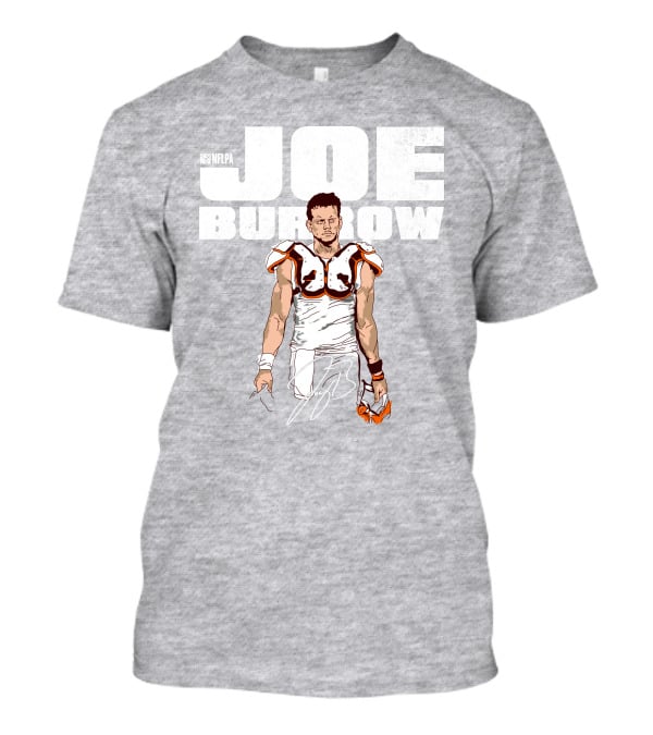 NFLPA Joe Burrow Football Pads T-Shirt