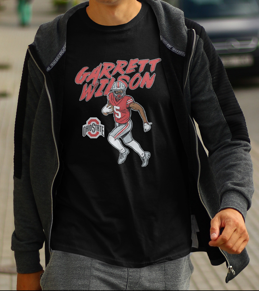 Garrett Wilson Ohio State Buckeyes Football Player Number 5 T-Shirt