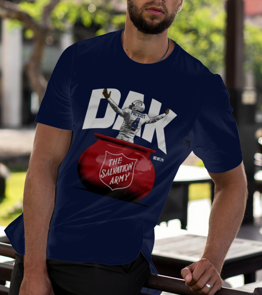 Dak Prescott NFLPA The Salvation Army Red Kettle T-Shirt