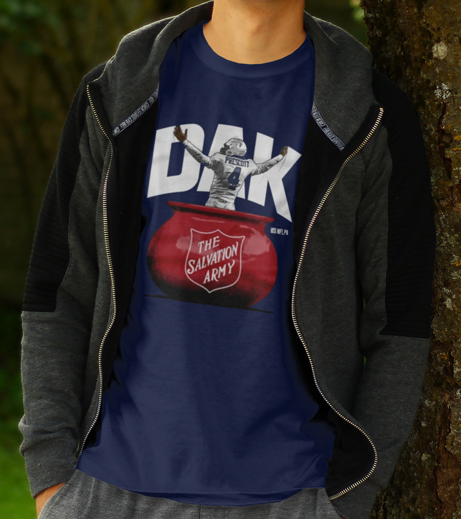 Dak Prescott NFLPA The Salvation Army Red Kettle T-Shirt
