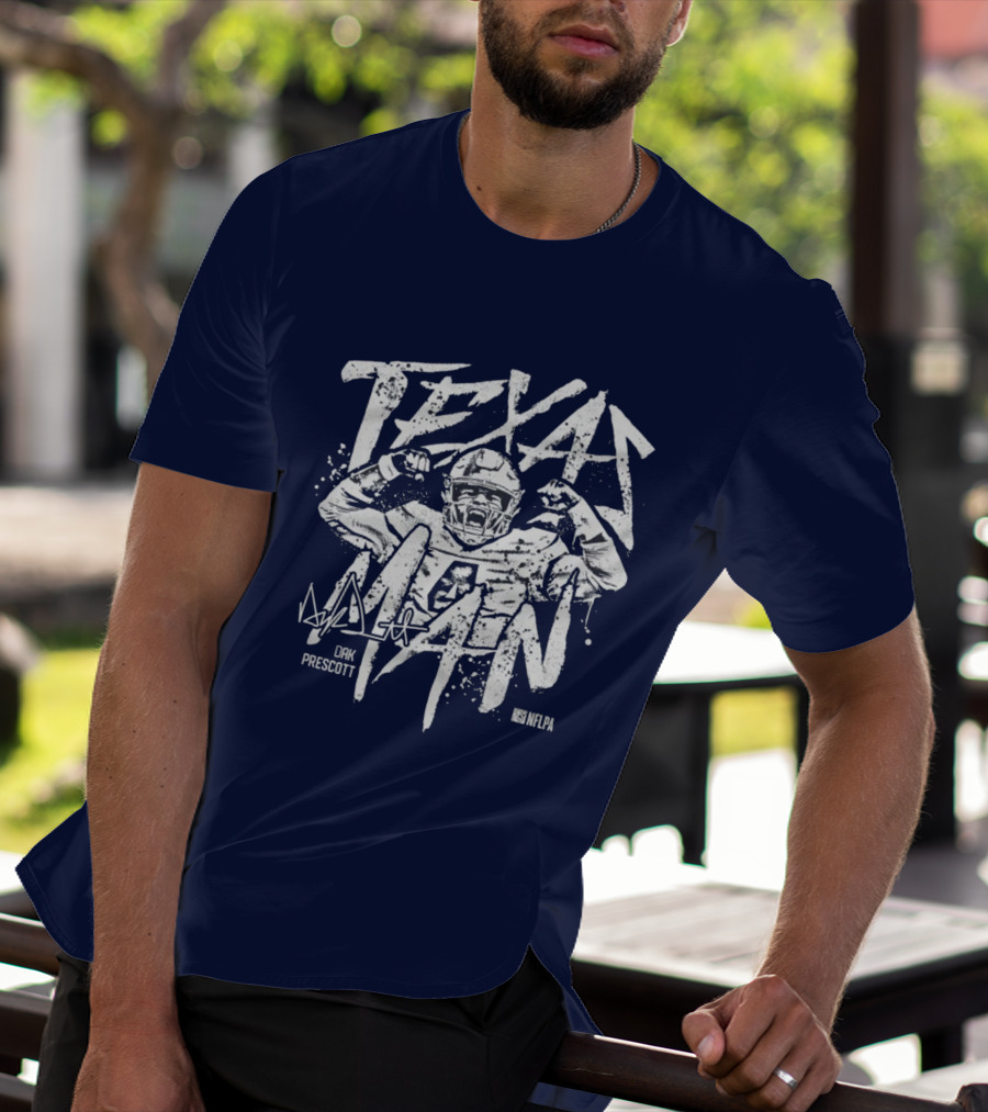 Texas Man Dak Prescott NFLPA T-Shirt