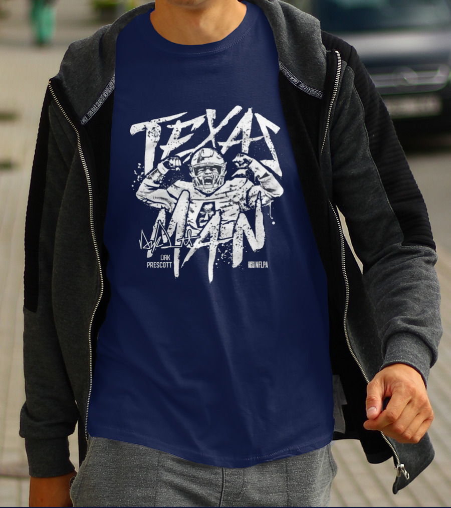 Texas Man Dak Prescott NFLPA T-Shirt