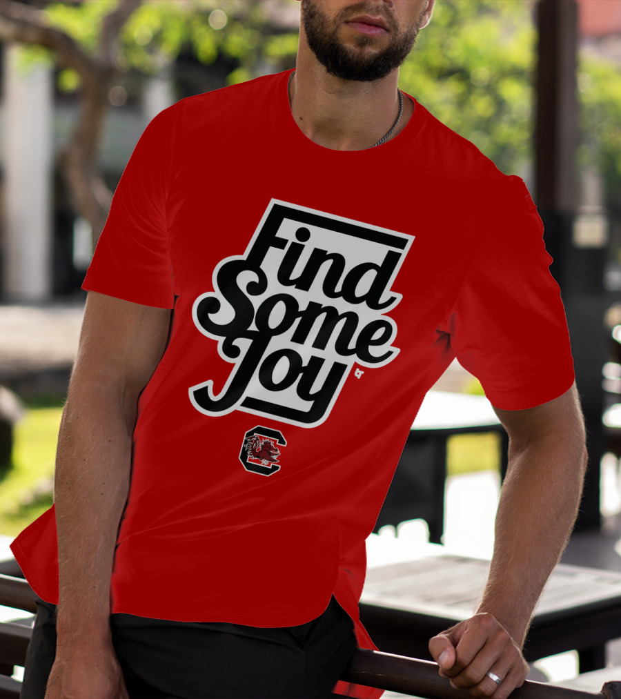 Find Some Joy South Carolina Mike Uva Gamecocks T-Shirt