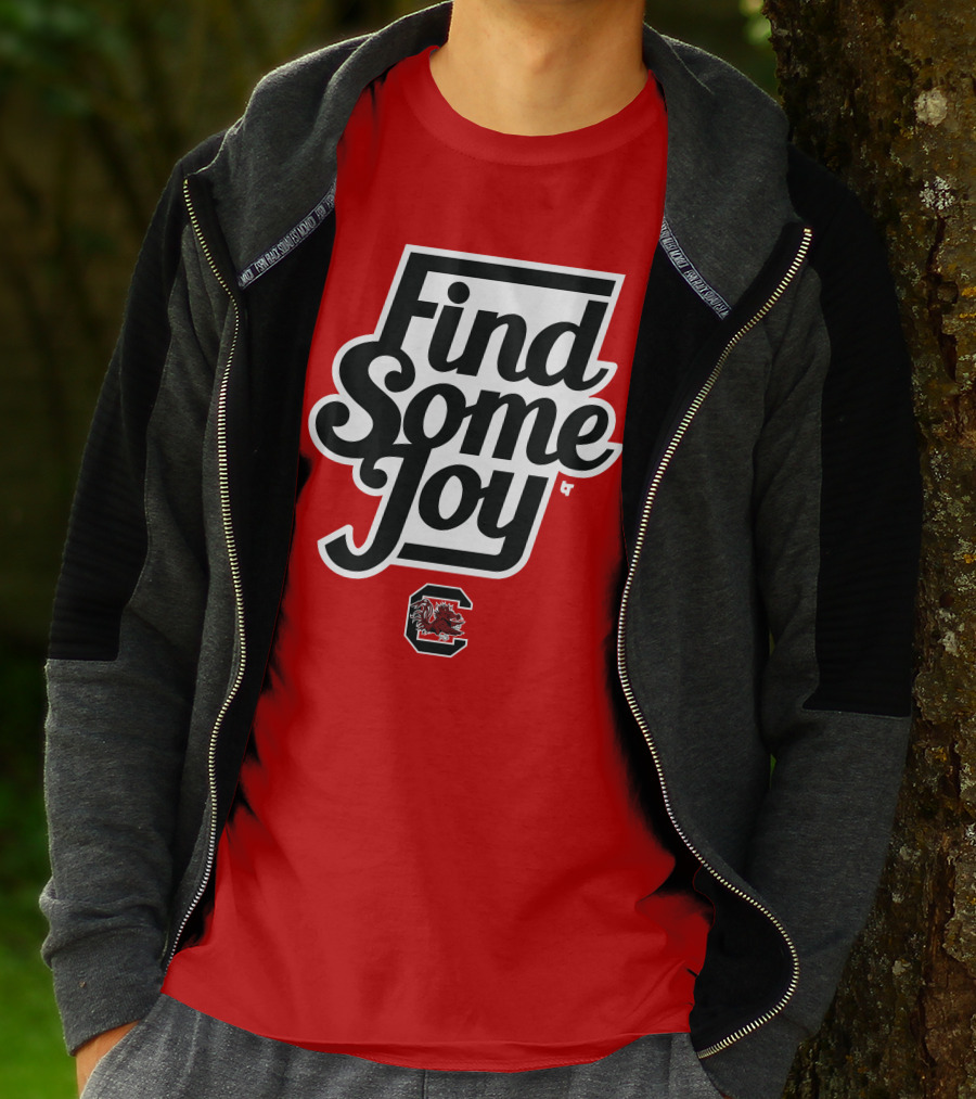 Find Some Joy South Carolina Mike Uva Gamecocks T-Shirt