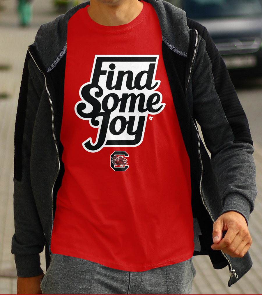 Find Some Joy South Carolina Mike Uva Gamecocks T-Shirt