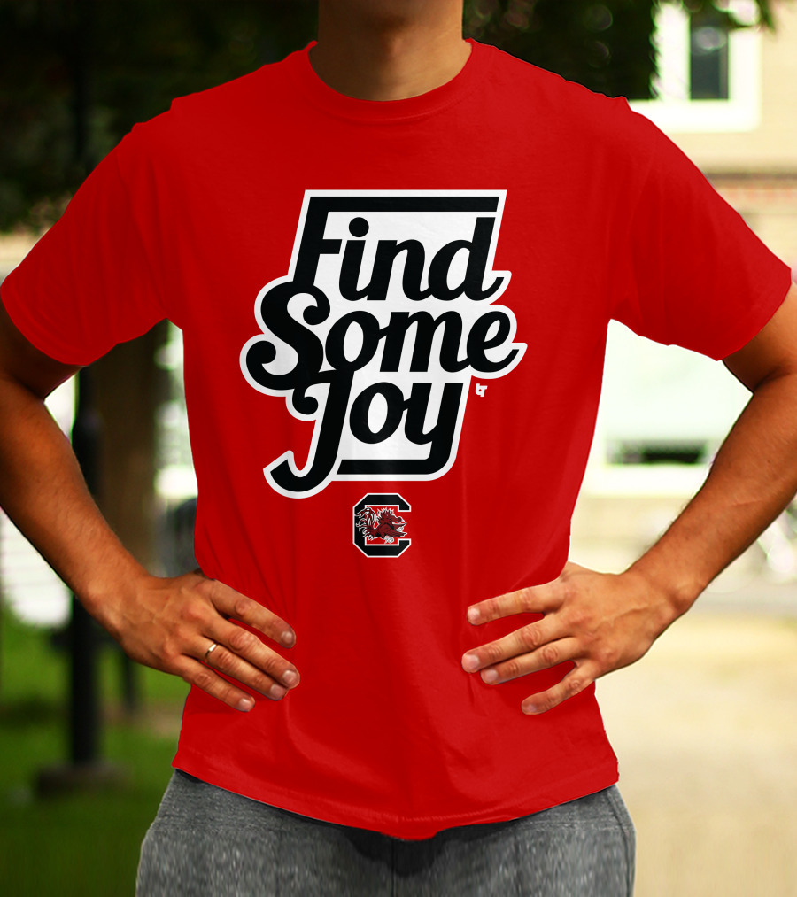 Find Some Joy South Carolina Mike Uva Gamecocks T-Shirt