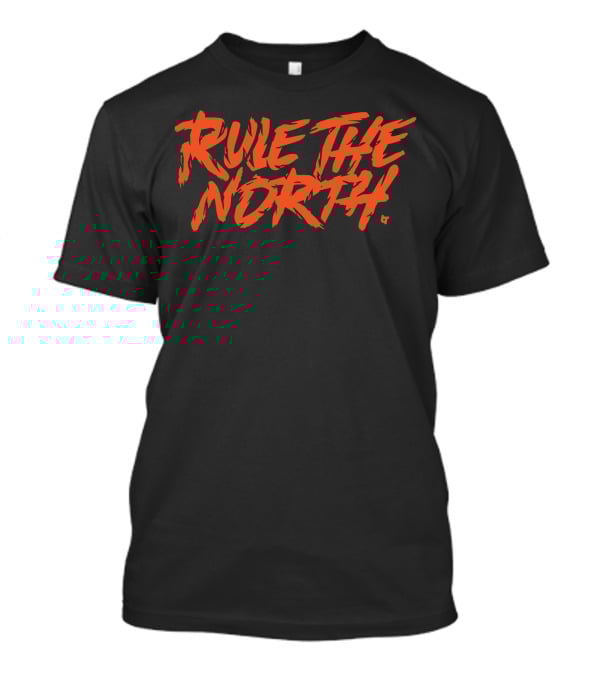 Rule The North Orange Bold Text T-Shirt