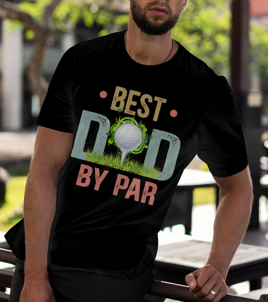 Best Dad By Par Funny Golf Father's Day Men's T-Shirt