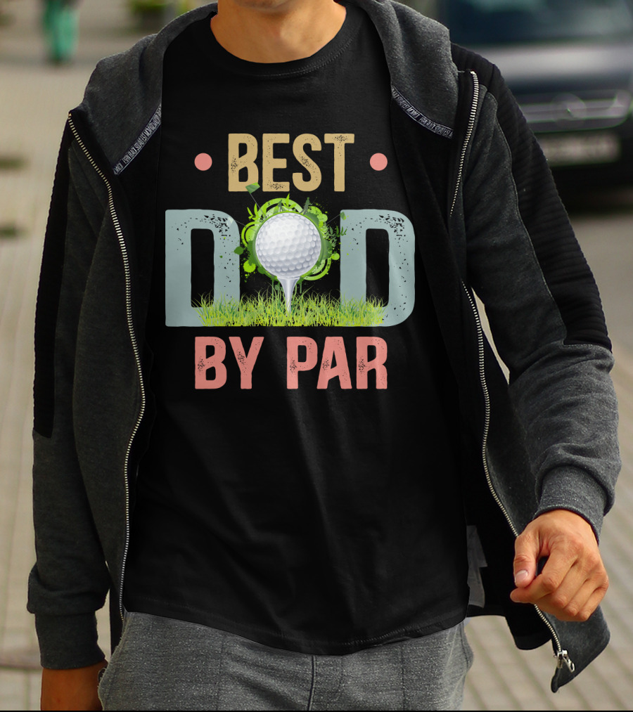 Best Dad By Par Funny Golf Father's Day Men's T-Shirt