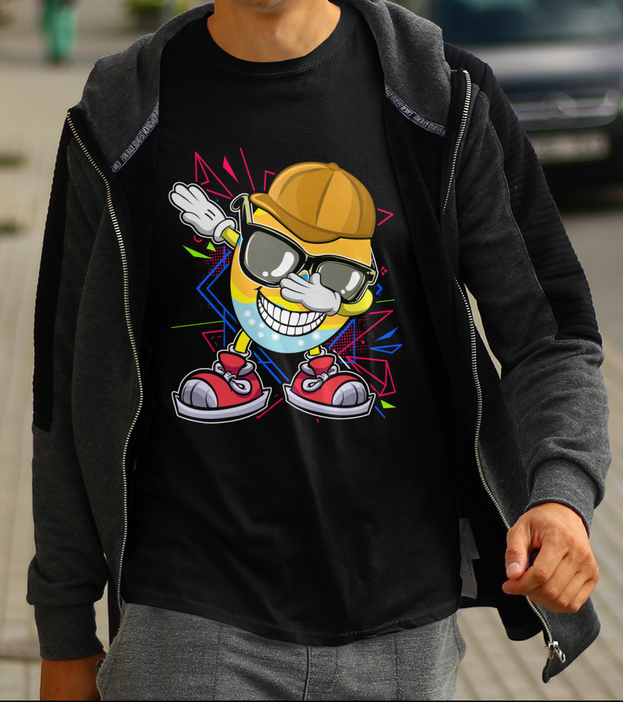 Dabbing Cool Easter Egg With Sunglasses And Cap T-Shirt