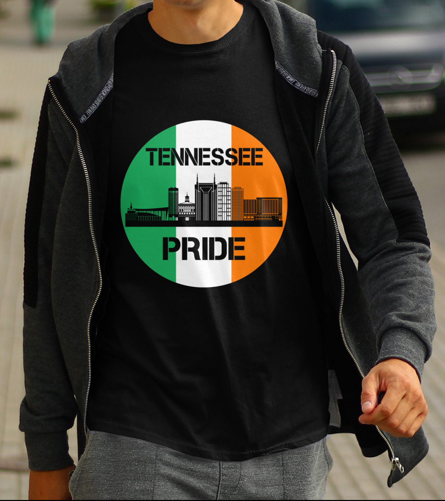 Tennessee Pride Irish Flag Skyline T-Shirt