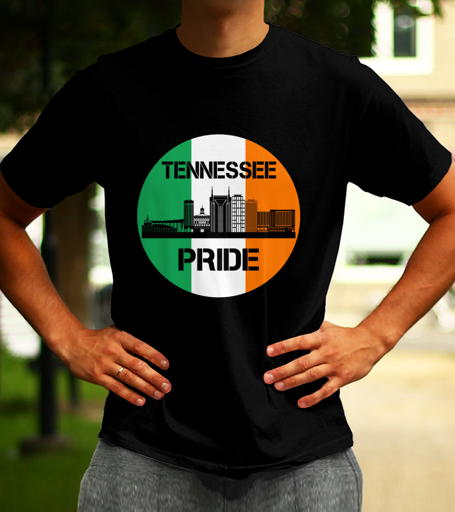 Tennessee Pride Irish Flag Skyline T-Shirt