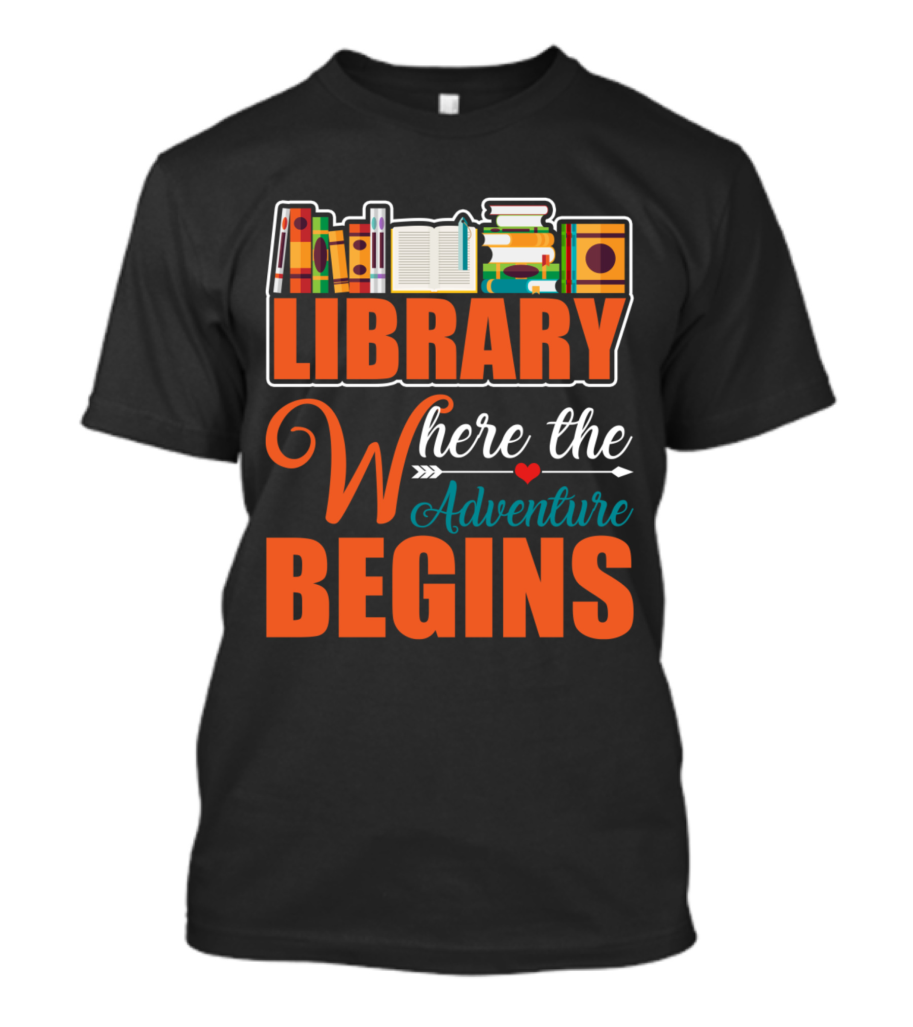 Library Where The Adventure Begins Librarian T-Shirt