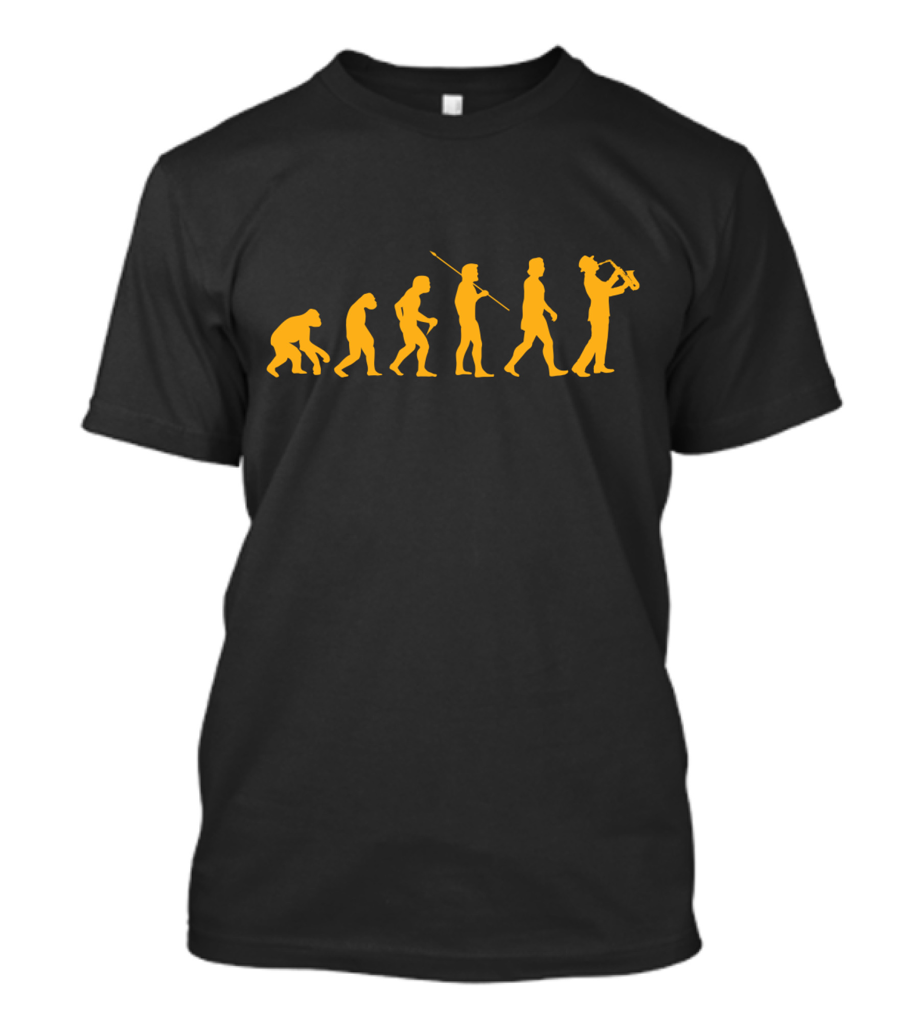 Evolution Saxophone Player Transformation T-Shirt
