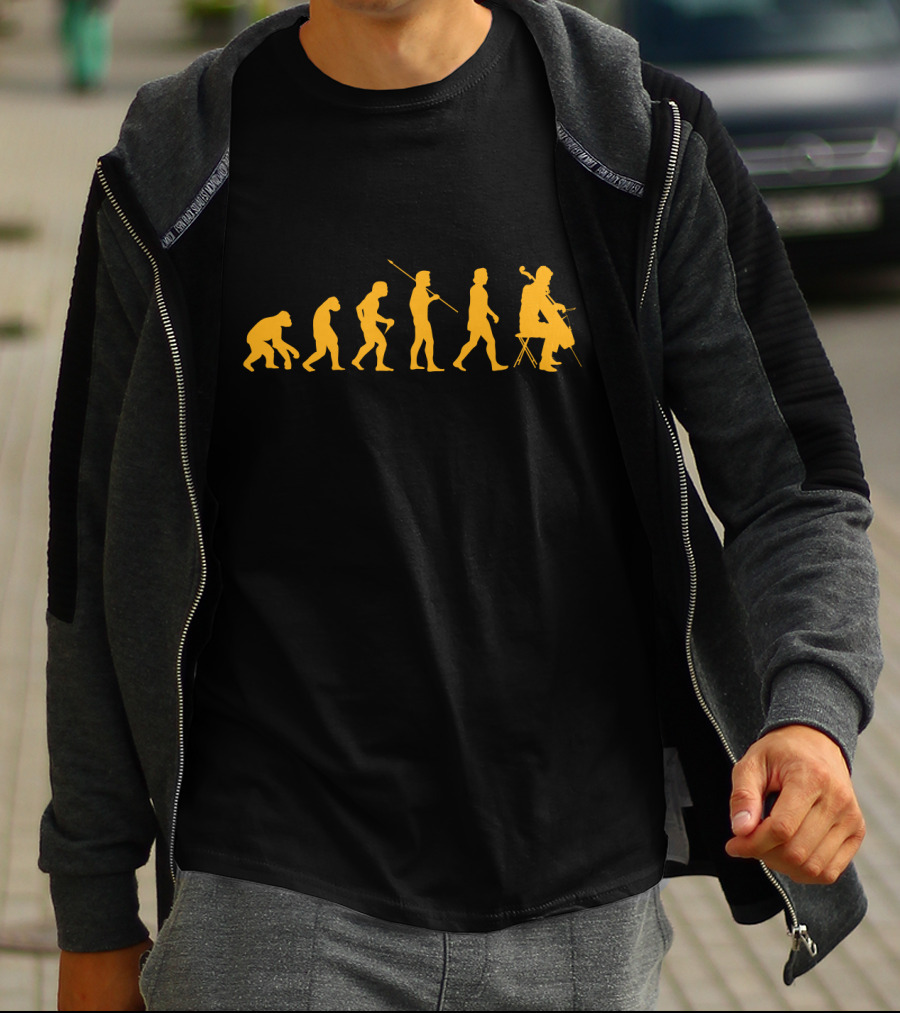 Evolution Of Humanity Into Cello Playing T-Shirt
