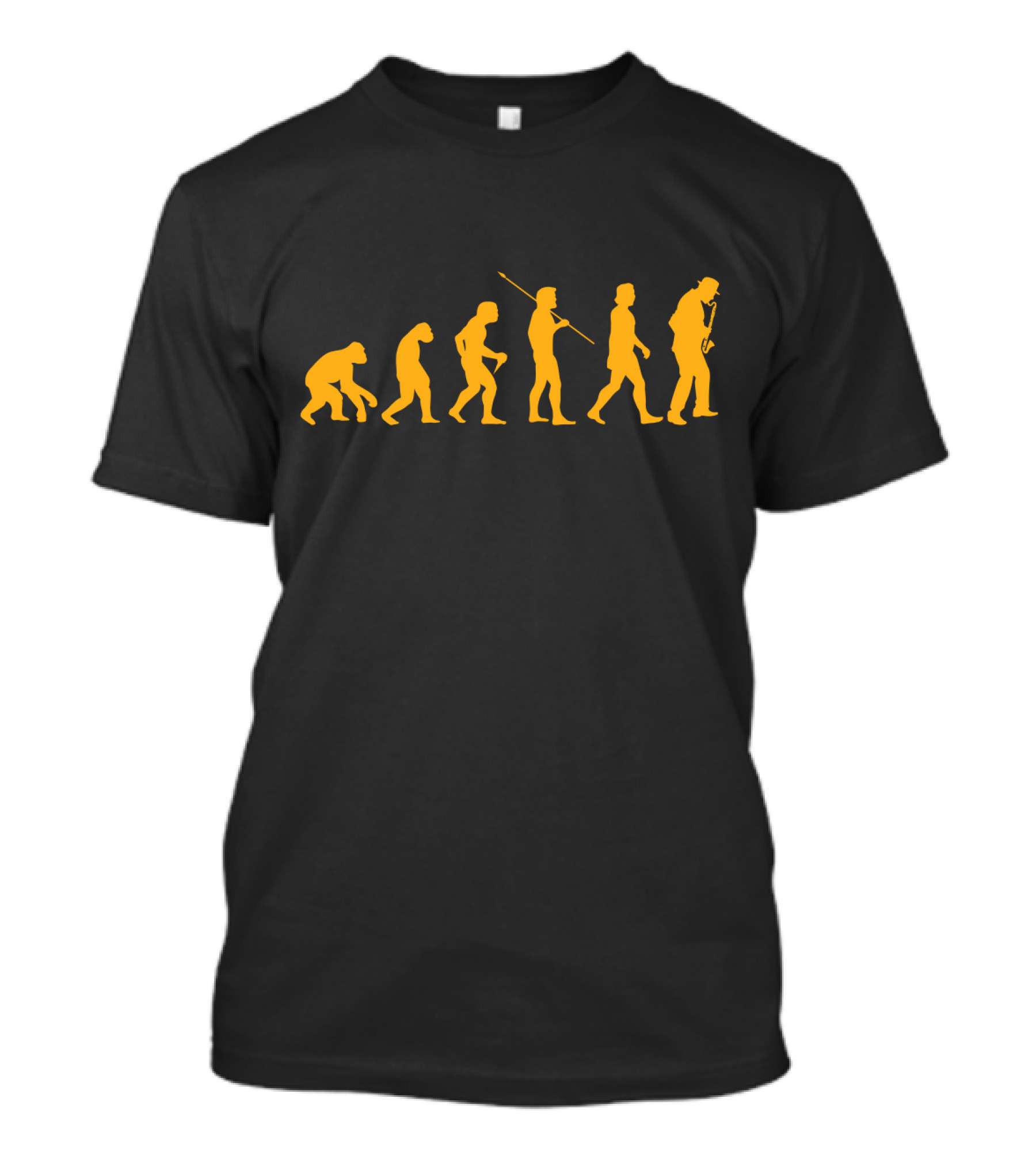 Evolution Of Humans Playing Bass Clarinet T-Shirt