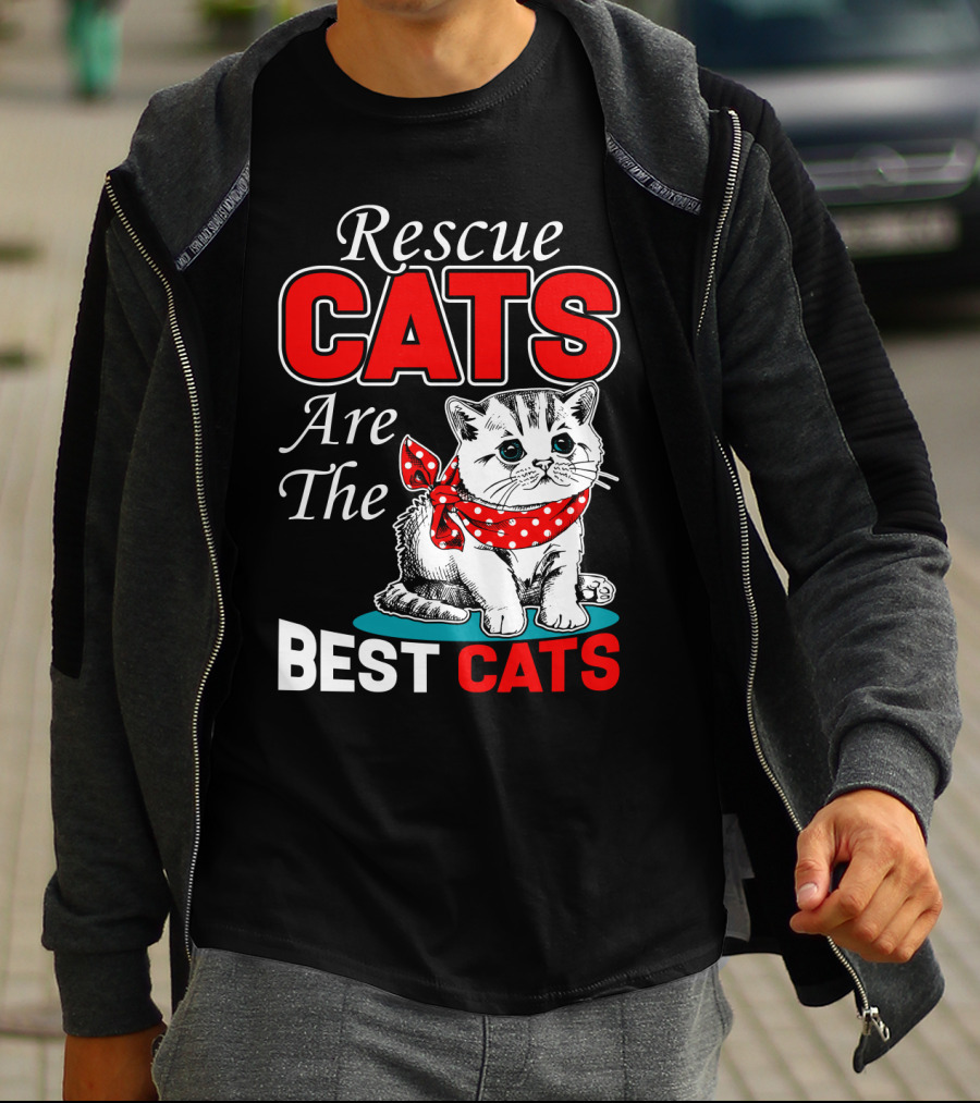 Rescue Cats Are The Best Cats T-Shirt