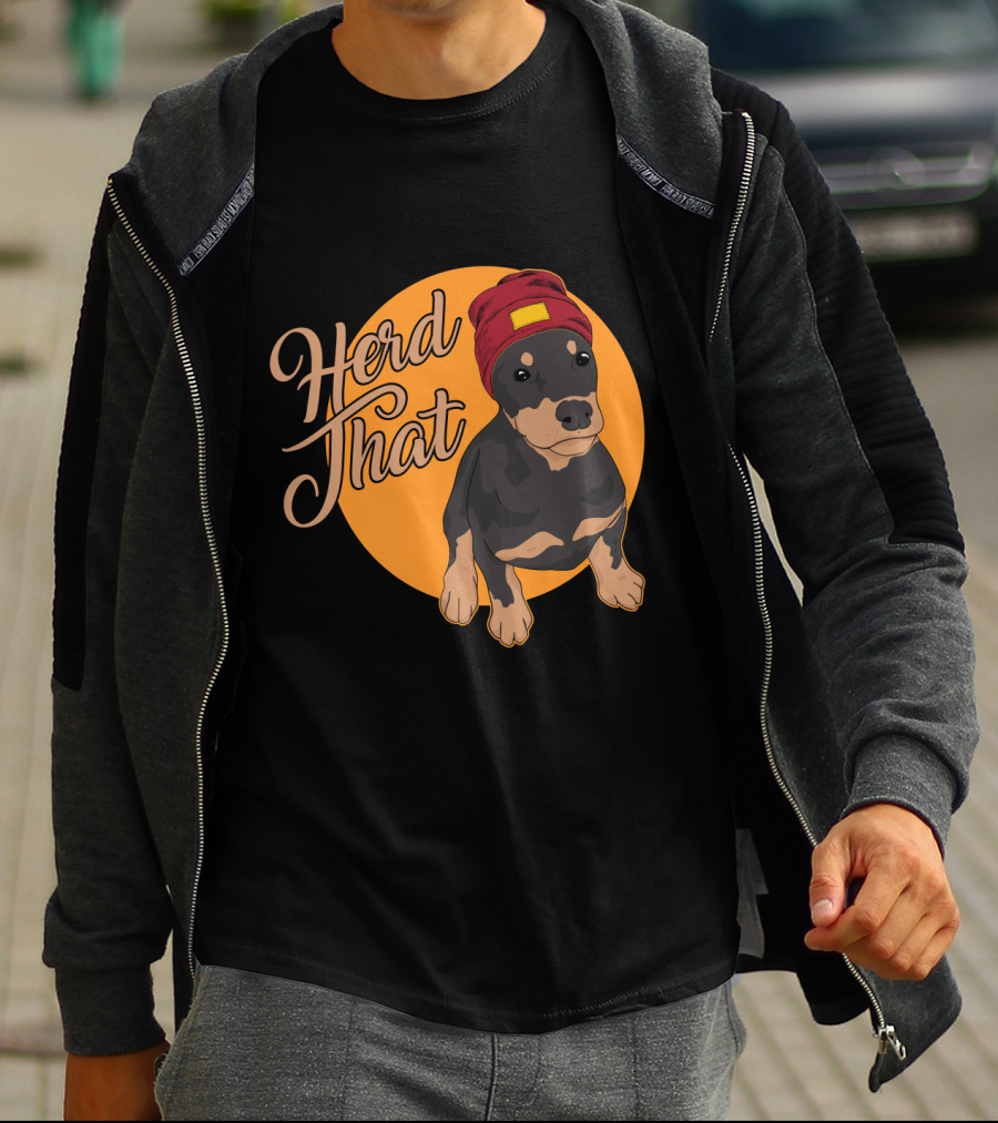 Herd That Funny Doberman Animal Lover Dog T-Shirt