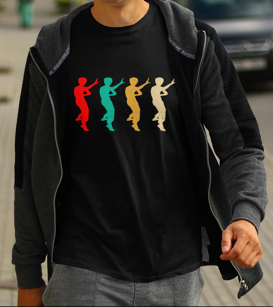 Vintage Jeet Kune Do Silhouettes Martial Arts Retro Iconic T-Shirt