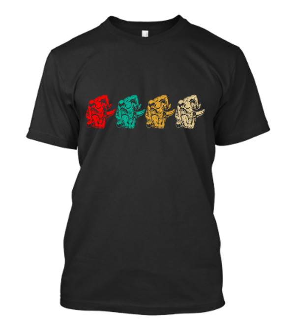 Vintage MMA Jiu Jitsu Pop Art Grappling Moves T-Shirt