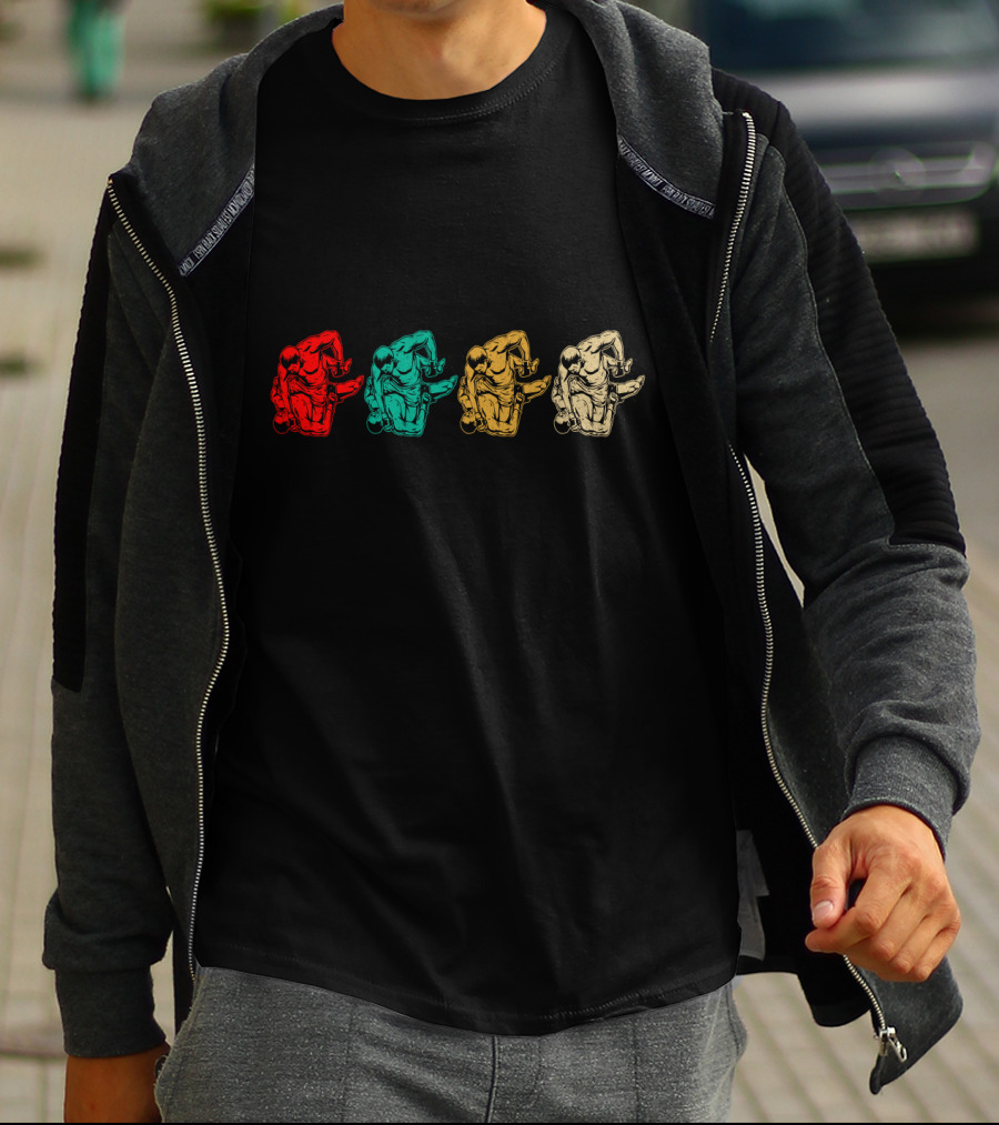 Vintage MMA Jiu Jitsu Pop Art Grappling Moves T-Shirt