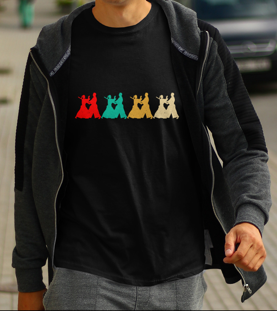 Vintage Aikido Martial Arts Silhouette Series T-Shirt