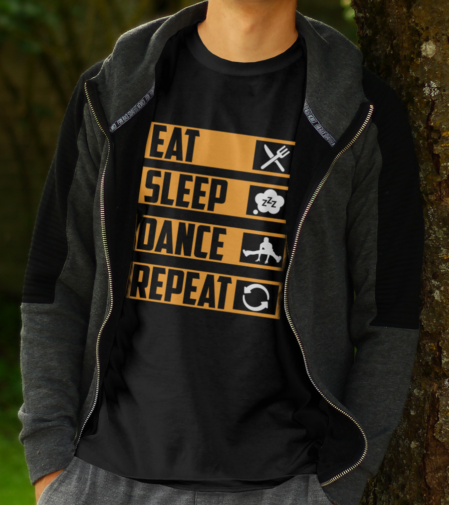 Eat Sleep Dance Repeat Iconic Lifestyle Steps T-Shirt
