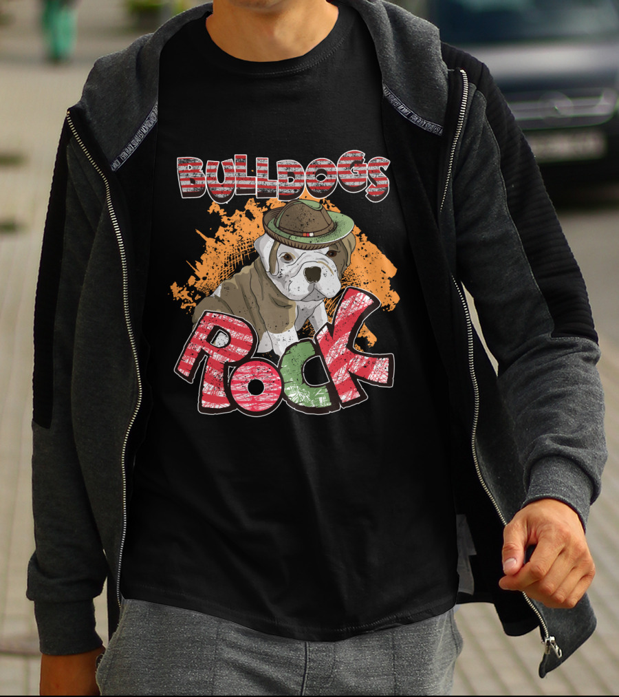 BULLDOGS ROCK USA Italy Hat T-Shirt
