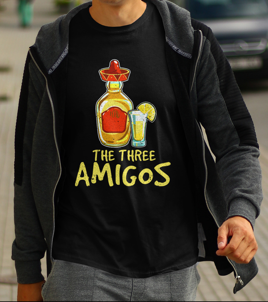 The Three Amigos Tequila Salt Lime Fiesta T-Shirt