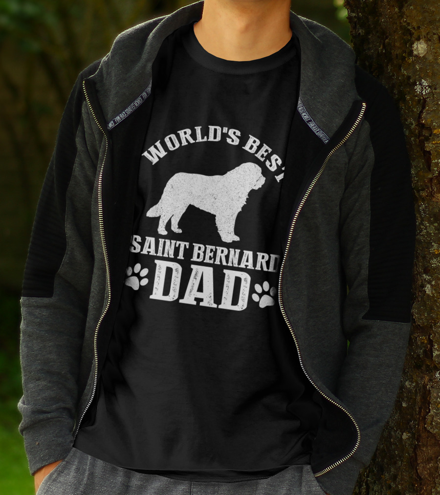 World's Best Saint Bernard Dad T-Shirt