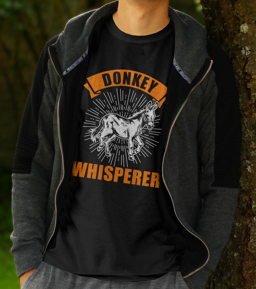 Donkey Whisperer Retro Animal T-Shirt