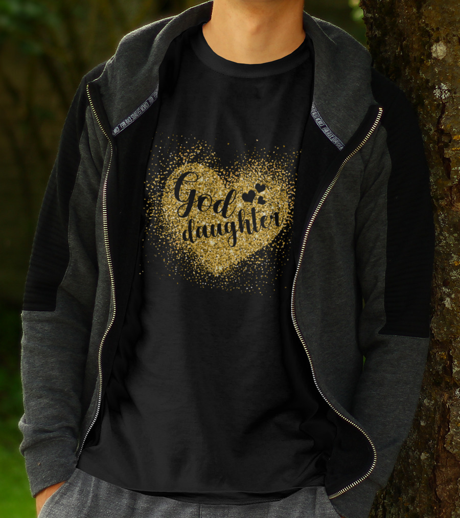 Goddaughter Heart Glitter Sparkles With Love T-Shirt