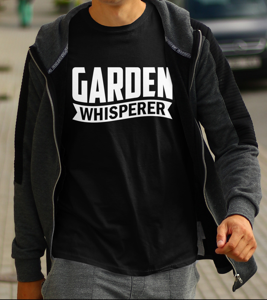 GARDEN WHISPERER Text T-Shirt