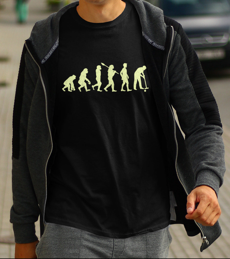 Evolution Of Man To Croquet Player T-Shirt