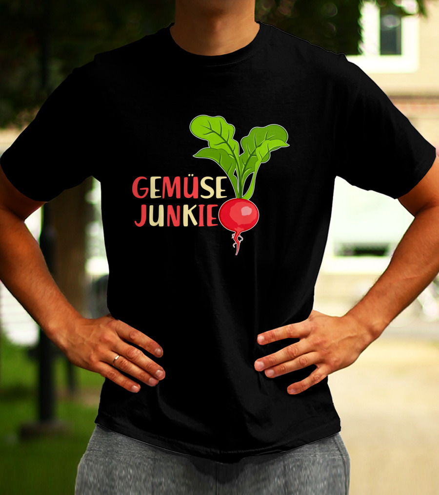 Gemüse Junkie Radish Enthusiast Vibrant Vegetable Lover T-Shirt