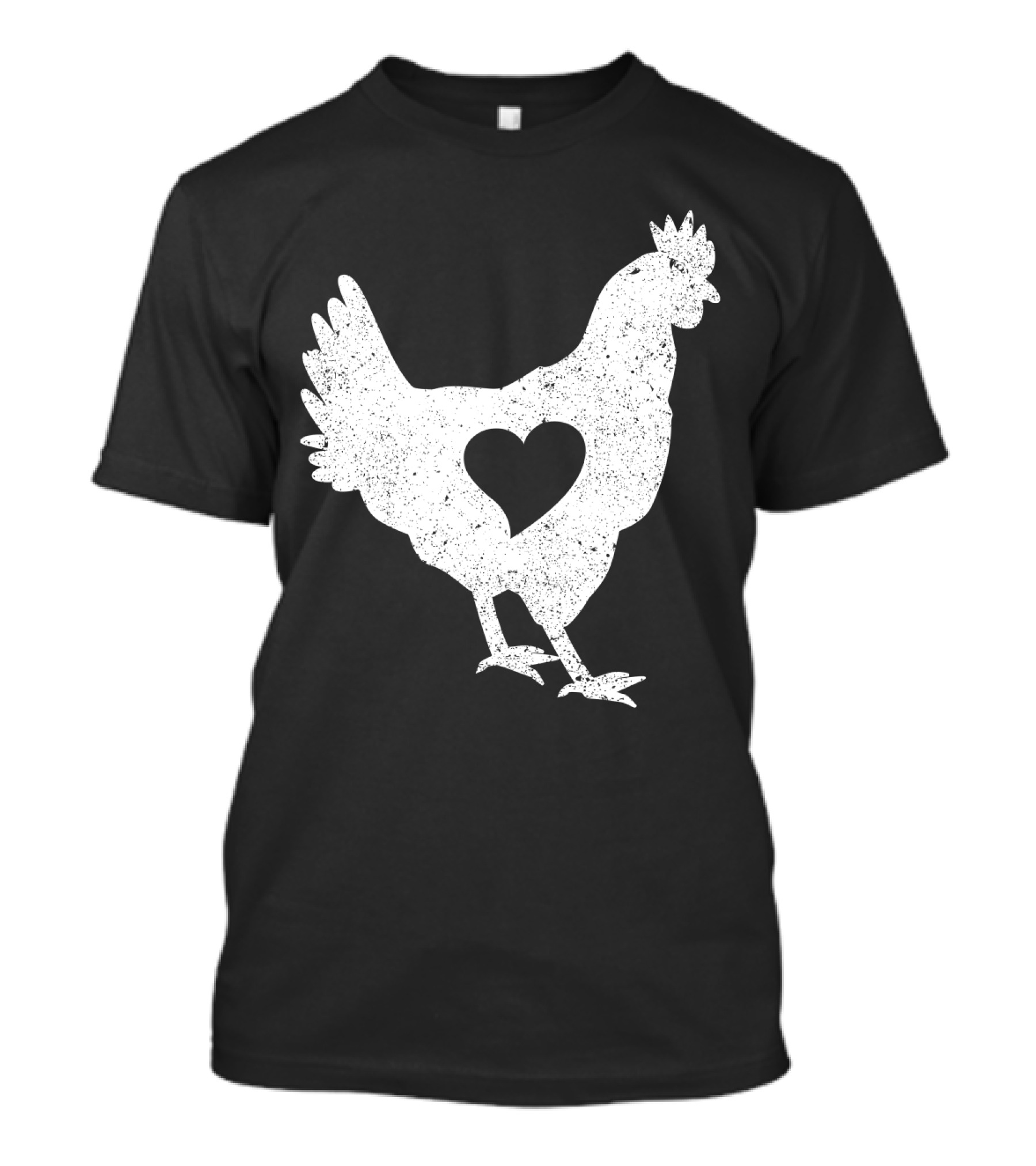 Love Chicken Heart Cutout T-Shirt