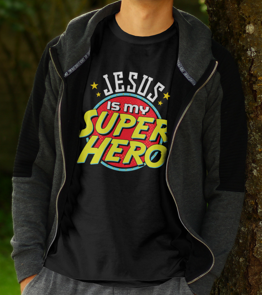 Jesus Is My Superhero Vintage Comic T-Shirt