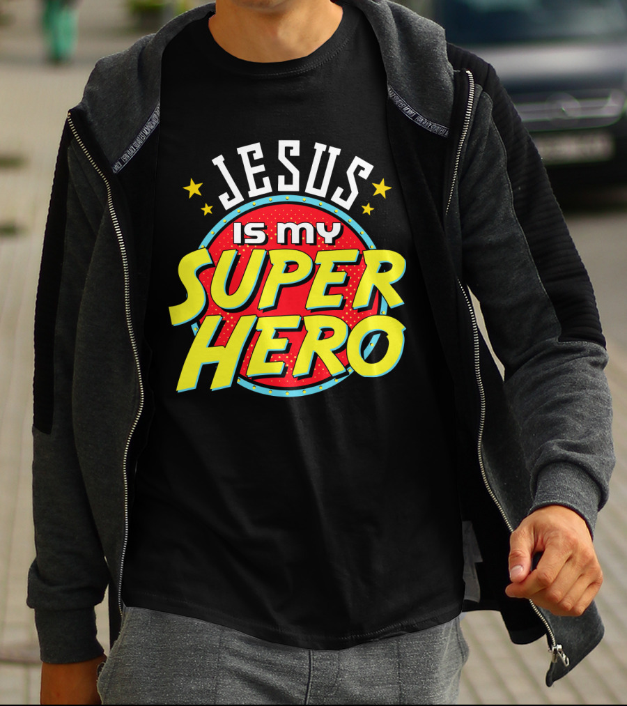 Jesus Is My Superhero Vintage Comic T-Shirt