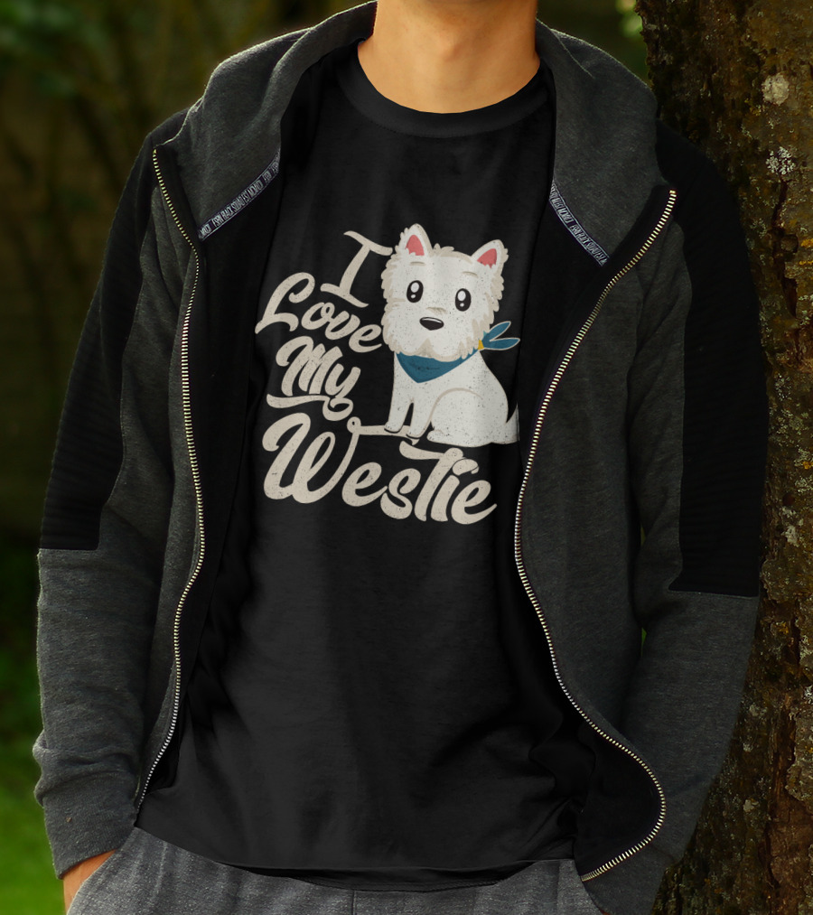 I Love My Westie Cute Dog T-Shirt