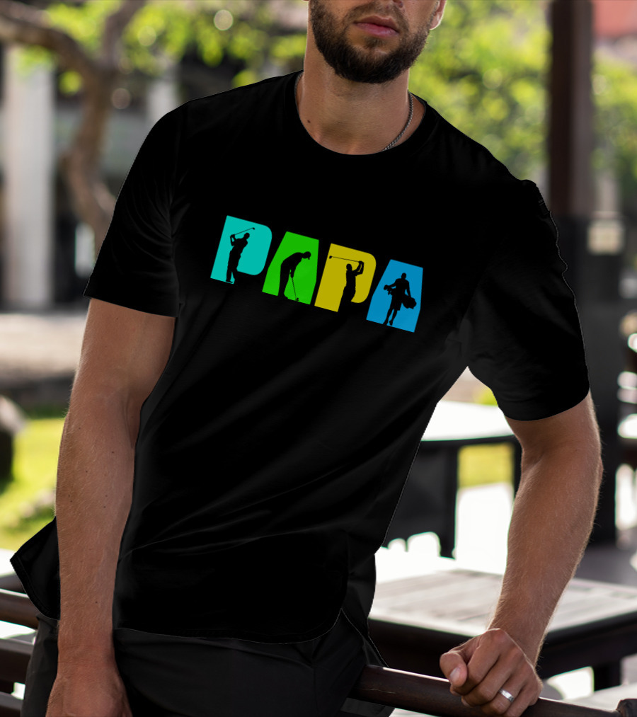 PAPA Retro Golf Silhouette Collection T-Shirt