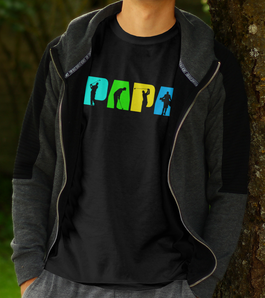 PAPA Retro Golf Silhouette Collection T-Shirt