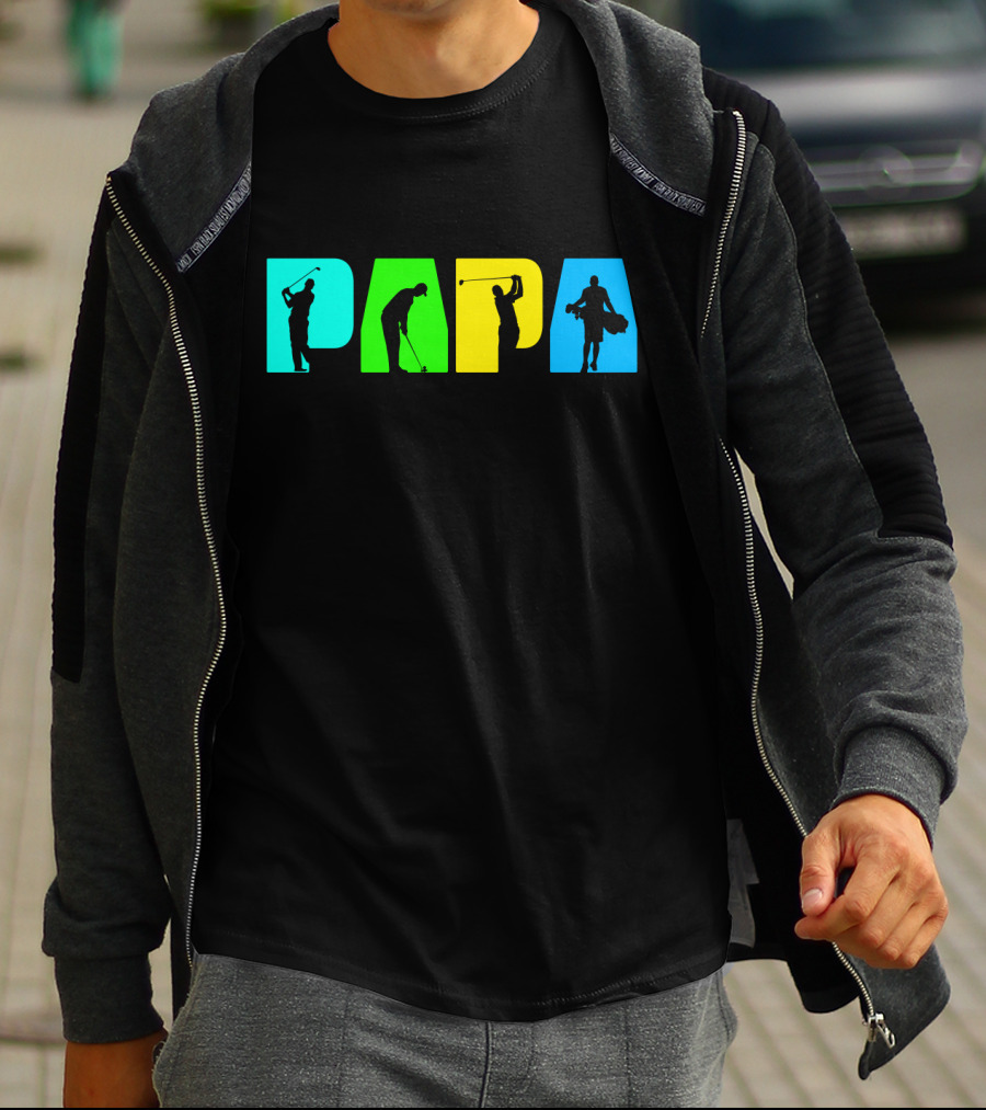 PAPA Retro Golf Silhouette Collection T-Shirt