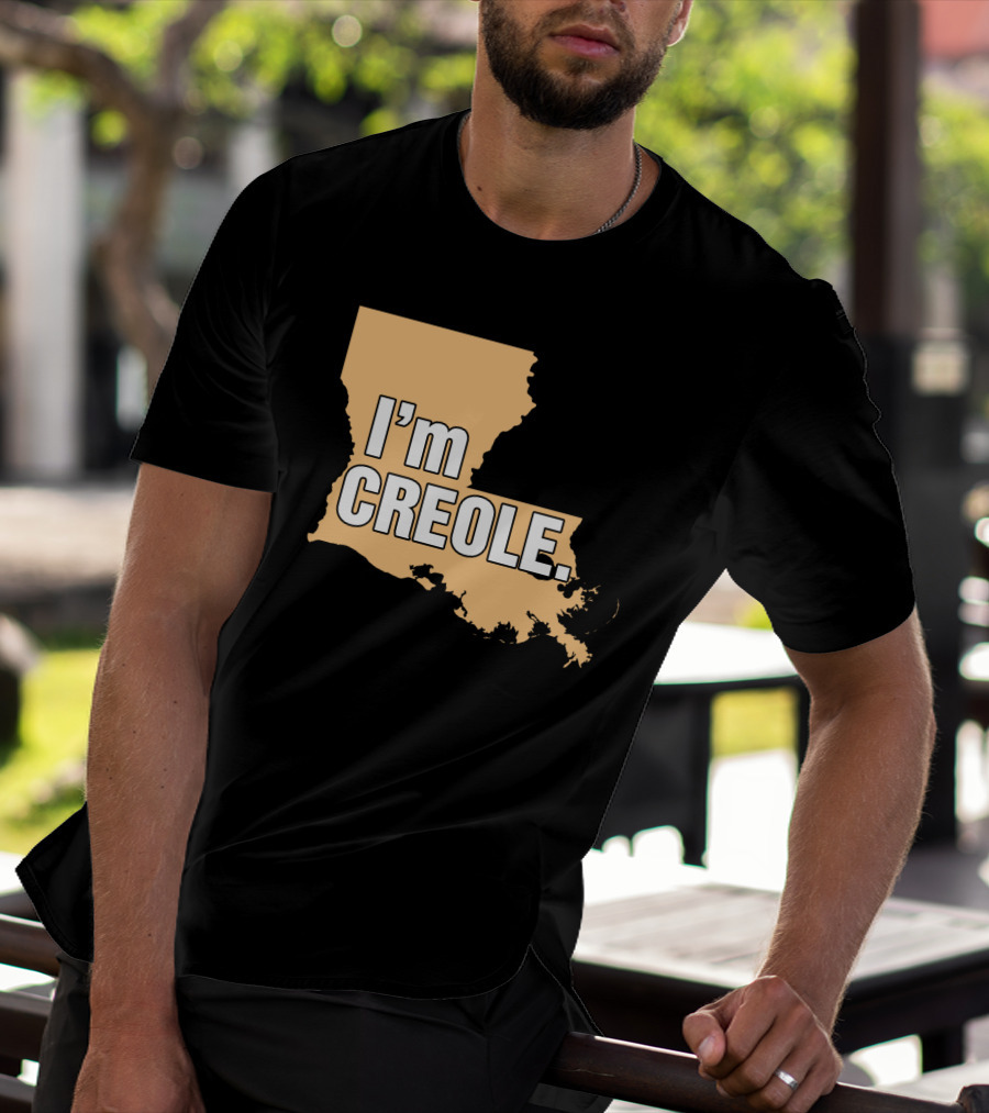 I'm Creole Louisiana Map T-Shirt