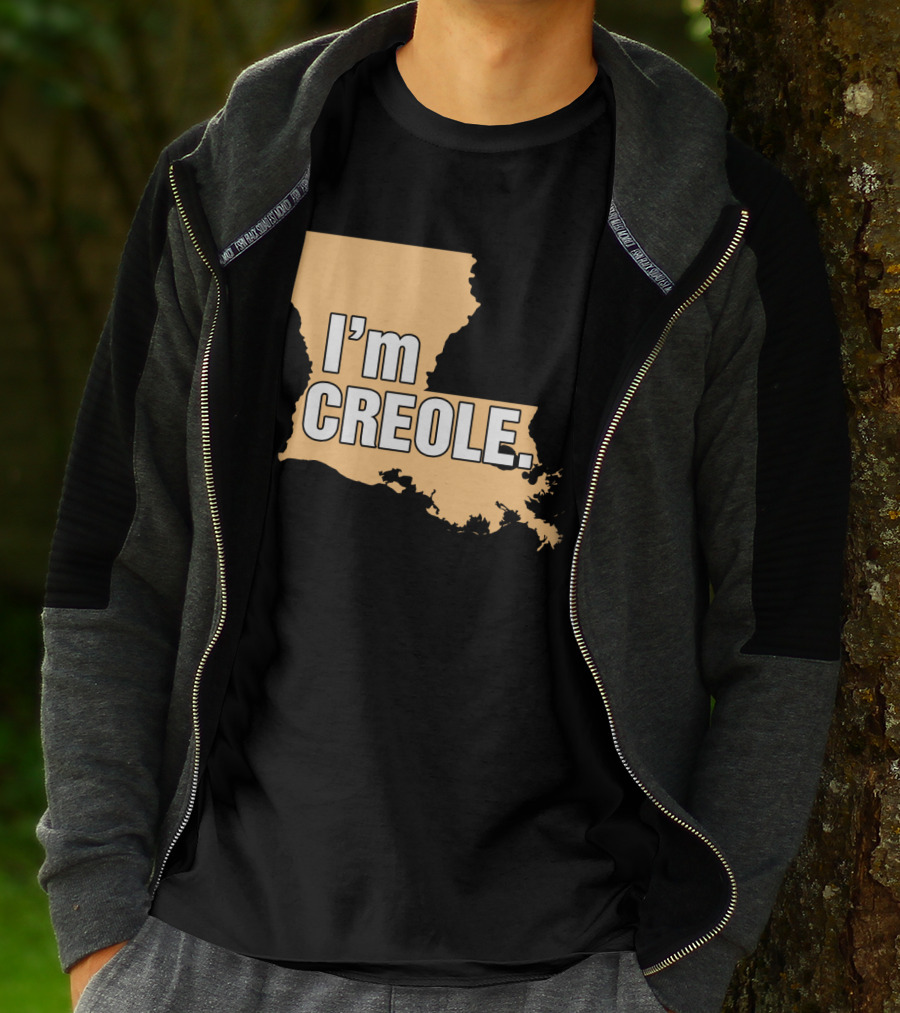 I'm Creole Louisiana Map T-Shirt