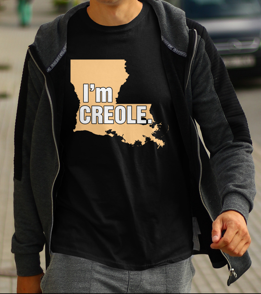 I'm Creole Louisiana Map T-Shirt