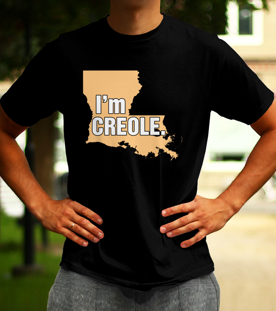 I'm Creole Louisiana Map T-Shirt
